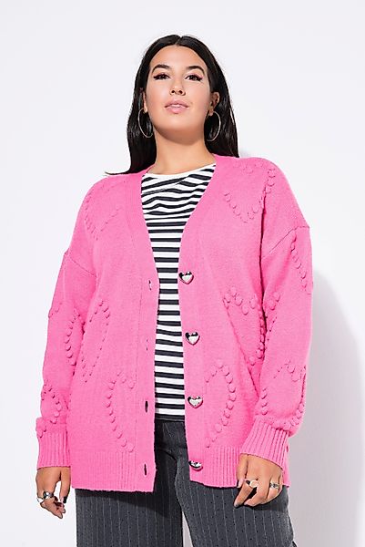 Studio Untold Strickjacke Strickjacke oversized Heart-Muster günstig online kaufen