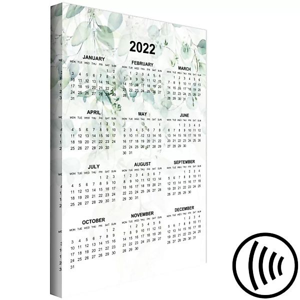 Bild auf Leinwand Calendar 2022: Natural Delicacy (1 Part) Vertical XXL günstig online kaufen