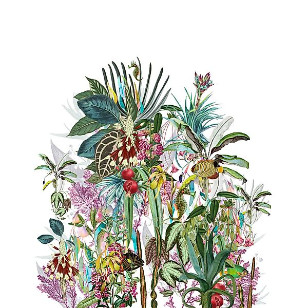 Marburg Fototapete Smart Art Gallery Floral Modern 2,7 m x 2,12 m Weiß FSC® günstig online kaufen