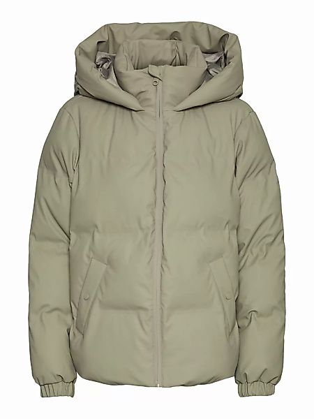VERO MODA Kurze Beschichtete Jacke Damen Grau günstig online kaufen