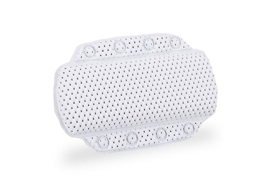 relaxdays Nackenstützkissen 2x Badewannenkissen mit Saugnäpfen weiß günstig online kaufen