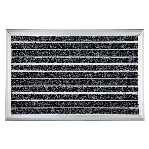 Karat Fußmatte Alu-Türmatte Excellent Textilfaser-Rips, Türvorleger, günstig online kaufen