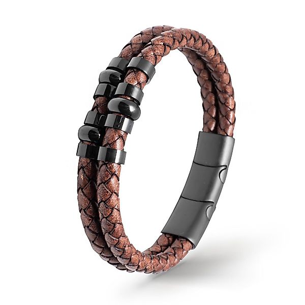 UNIQAL.de Lederarmband Lederarmband Herren "MIRACLE" geflochten günstig online kaufen