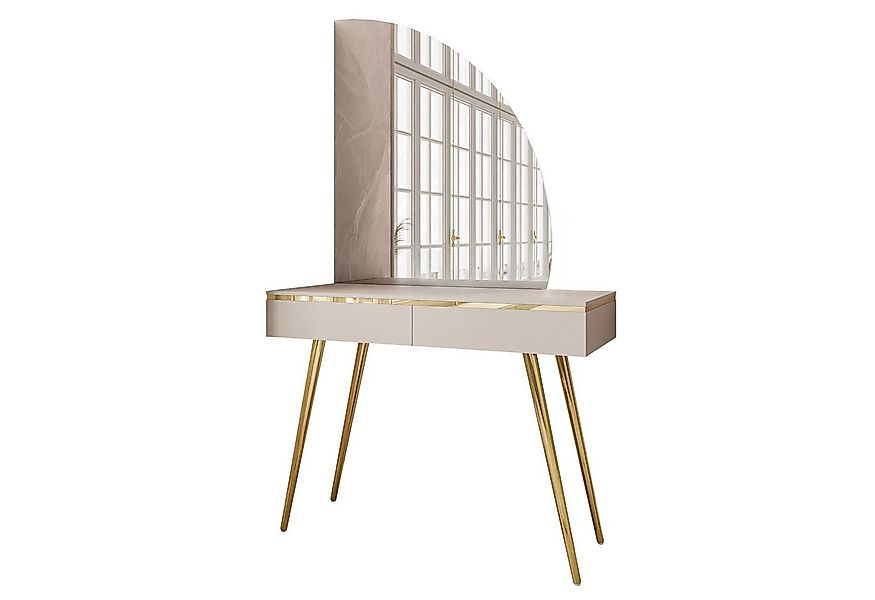 Lookway Schminktisch Kosmetiktisch AURORA-SQ mit Spiegel, Breite: 102 cm günstig online kaufen