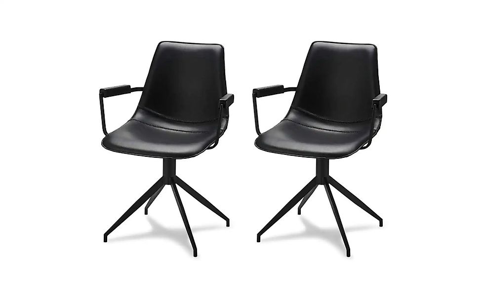 Furnhouse Esszimmerstuhl 2er-Set  Isabel ¦ schwarz ¦ Maße (cm): B: 59 H: 85 günstig online kaufen