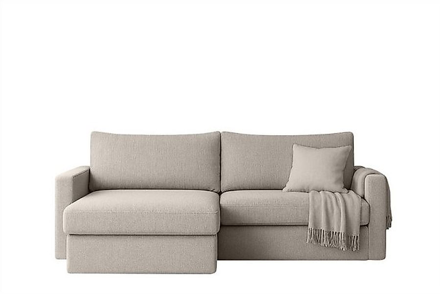 Fun Möbel Ecksofa Schlafsofa Sofa BENDIK in Stoff, Ottomane Links oder Rech günstig online kaufen