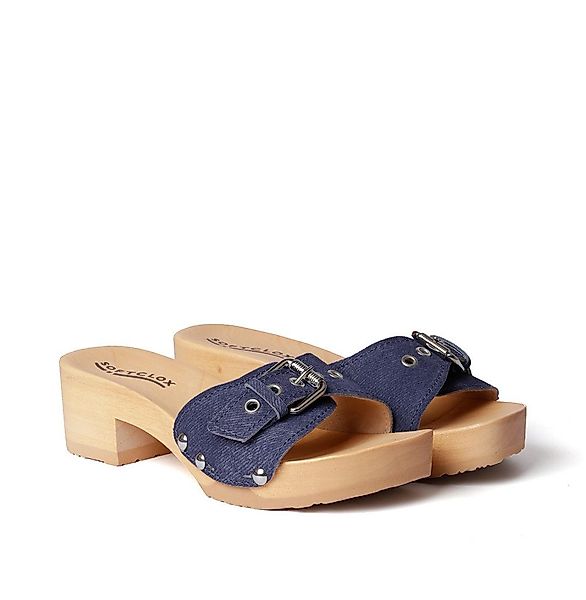 Softclox PIXIE Jeanslook dunkelbau (natur) Pantolette günstig online kaufen