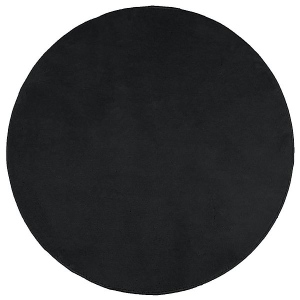 vidaXL Teppich Teppich OVIEDO Kurzflor Schwarz günstig online kaufen