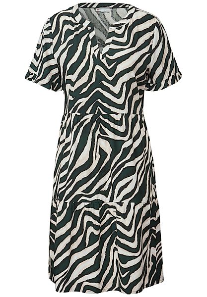 STREET ONE Blusenkleid Gemustertes Tunika-Kleid (1-tlg) günstig online kaufen