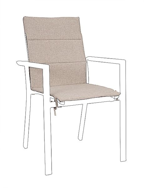 Bizzotto Sitzauflage für Gartenstuhl Konnor 2er-Set, günstig online kaufen