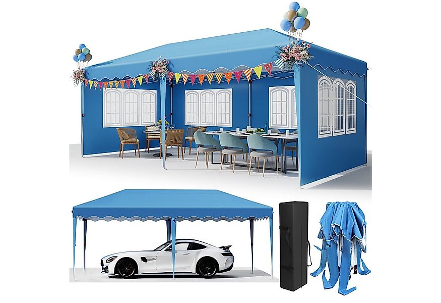 TLGREEN Faltpavillon 3x6M, Pop up Pavillon Winterfest,Wasserdicht Stabil, m günstig online kaufen