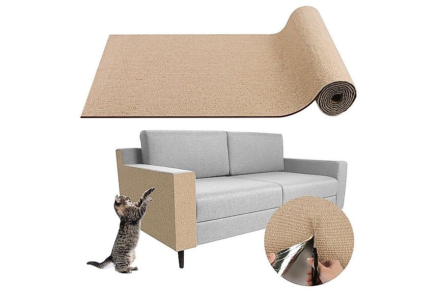 OKWISH Kratzmatte 100x40 CM Selbstklebend Kratzteppich Katze Wand, (Kratzfe günstig online kaufen