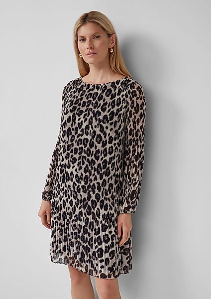 s.Oliver BLACK LABEL Minikleid Plissiertes Chiffonkleid günstig online kaufen