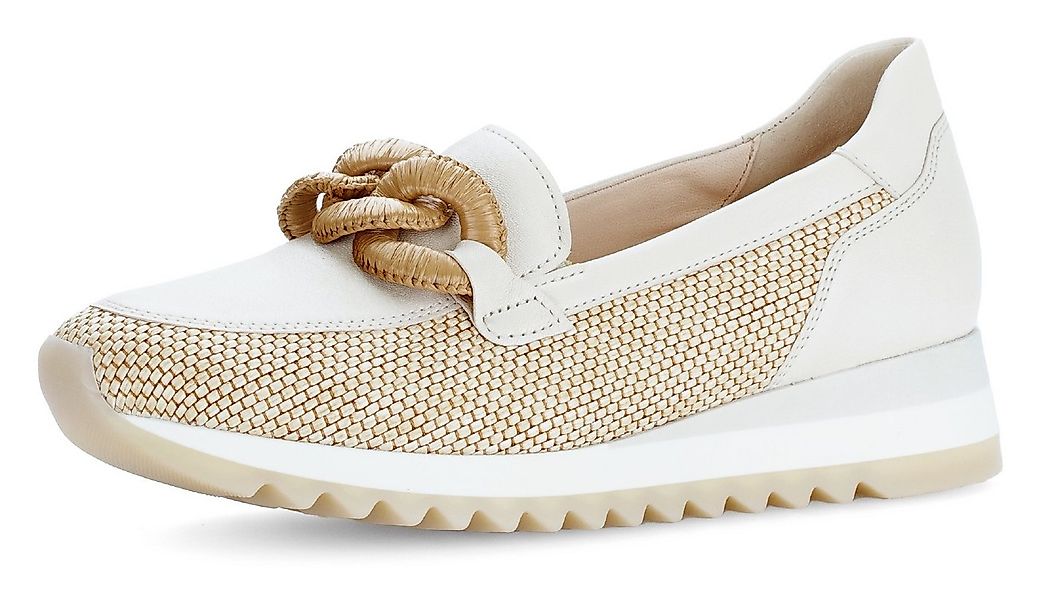 Gabor Slipper, Keilabsatz, Ballerina, Frühlingsschuh mit bezogener Zierkett günstig online kaufen