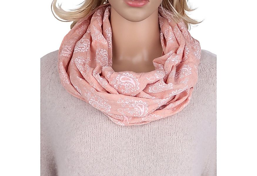 MIRROSI Loop Damen Schal mit Paisley Punkte Weich aus 100% Baumwolle Schlau günstig online kaufen