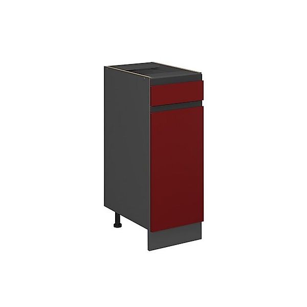 Vicco Küchenunterschrank R-Line Rot/Anthrazit 30 cm J-Shape ohne Arbeitspla günstig online kaufen