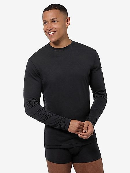 SUPER.NATURAL Langarmshirt für Herren, Merino M SIERRA140 LS atmungsaktiv, günstig online kaufen
