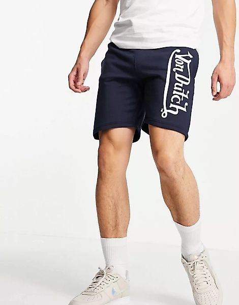 Von Dutch – Diffusion – Shorts in Marineblau günstig online kaufen