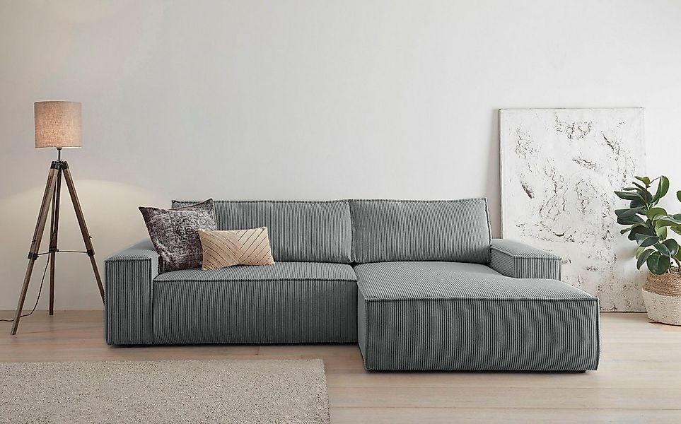 Home affaire Ecksofa SHERWOOD Schlafsofa 267 cm, L-Form, Schlaffunktion mit günstig online kaufen