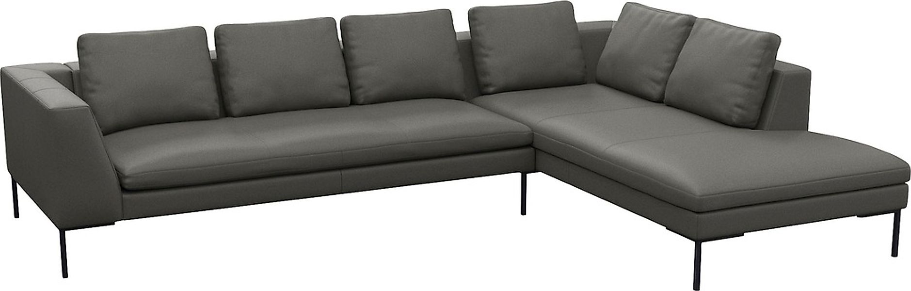FLEXLUX Ecksofa »Loano, superbequemer Sitzkomfort durch Kaltschaum im Sitz, günstig online kaufen