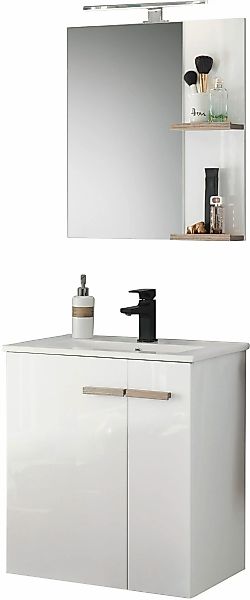 PLACES OF STYLE Badmöbel-Set "SOLiD, Badmöbel-Set, Bad im modernen Design, günstig online kaufen
