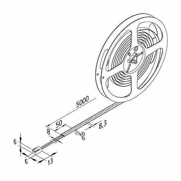 LED-Strip Basic-Tape S, IP54, 2.700K, Länge 500cm günstig online kaufen