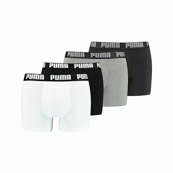 PUMA Herren Boxer Shorts, 4er Pack - Basic Boxer ECOM, Cotton Stretch, Ever günstig online kaufen