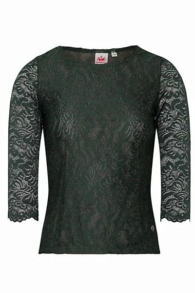 Spieth & Wensky Trachtenshirt Blusenshirt - ALHEIM - altrosa, dunkelgrün günstig online kaufen
