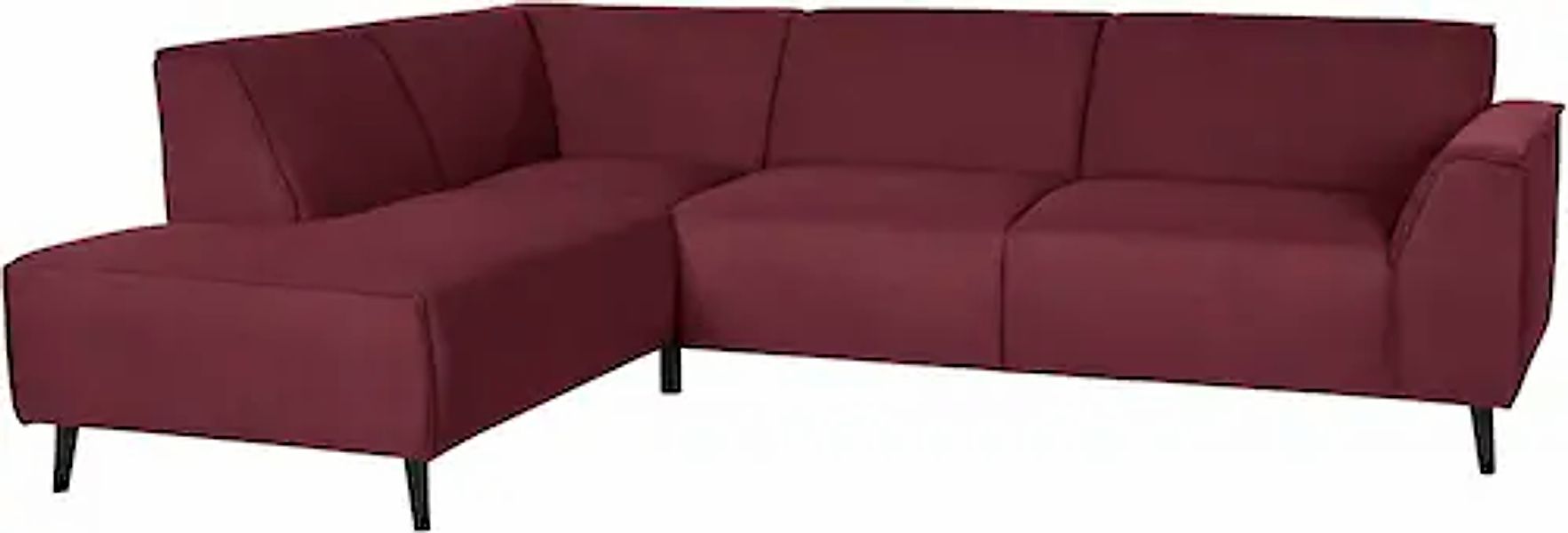 DOMO collection Ecksofa »Amora, bequem und zeitlos, L-Form«, mit Federkern günstig online kaufen