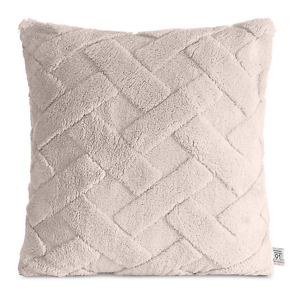 Design91 Kissenbezug Kuschelweiche Kissenhülle CARO günstig online kaufen