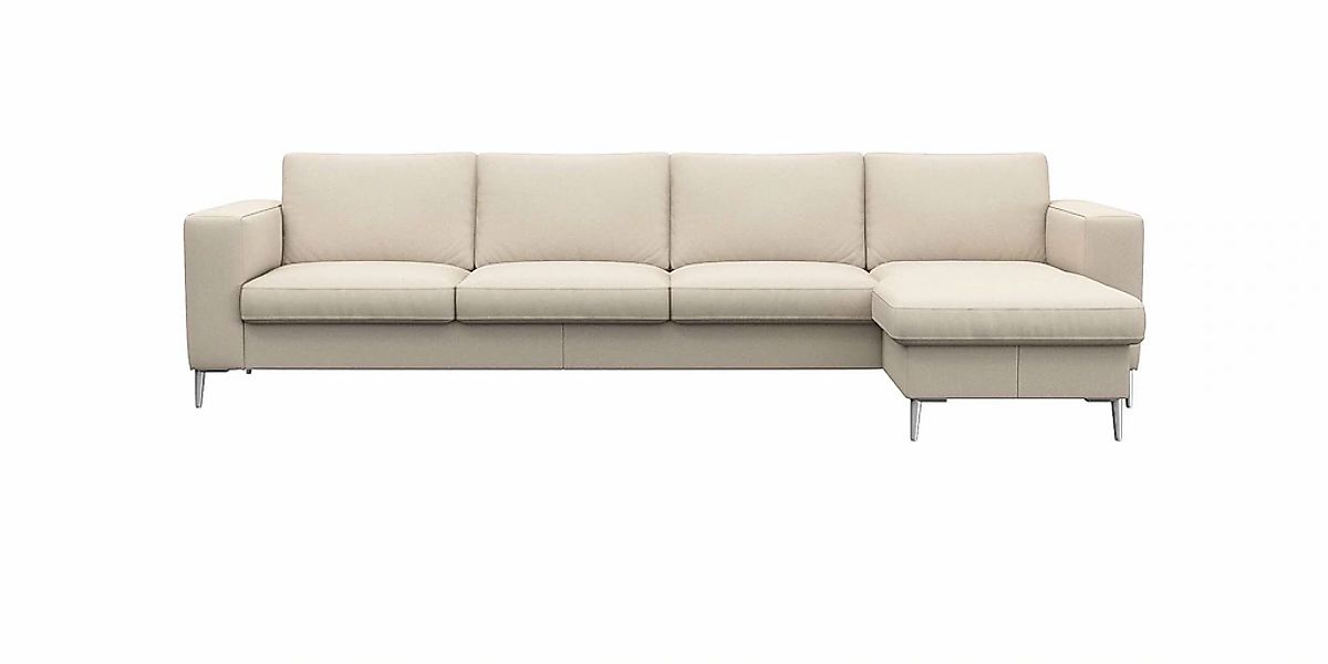 FLEXLUX Ecksofa "Fiore, super Sitzkomfort durch Kaltschaum im Sitz, L-Form" günstig online kaufen