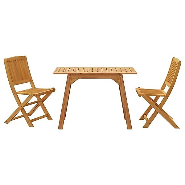 vidaXL Garten-Essgruppe 3-tlg. Garten-Essgruppe Massivholz günstig online kaufen