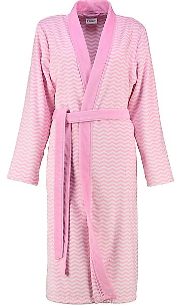 Cawö Damenbademantel, Langform, Baumwolle, Kimono-Kragen, Gürtel, günstig online kaufen