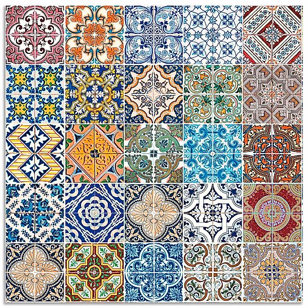 Artland "Gemusterte Keramikfliesen" Alu Spritzschutz mit Klebeband, einfach günstig online kaufen