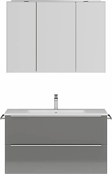 nobilia® Badmöbel-Set »Levere« vormontiert, mit Soft-Close, 2 Stk. tlg. ink günstig online kaufen