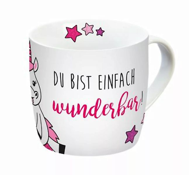 Geda Labels Tasse Einhorn  Wunderbar 300ml Tassen pink günstig online kaufen