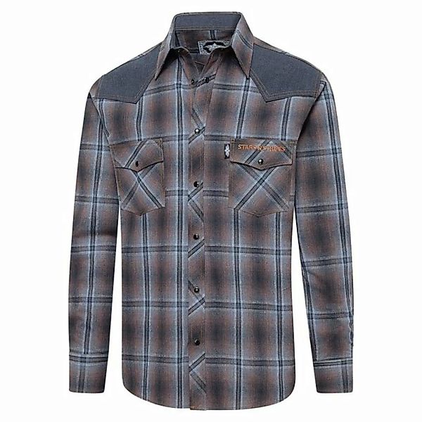Stars & Stripes Langarmhemd Westernhemd Conway Adler-Emblem auf Rücken günstig online kaufen