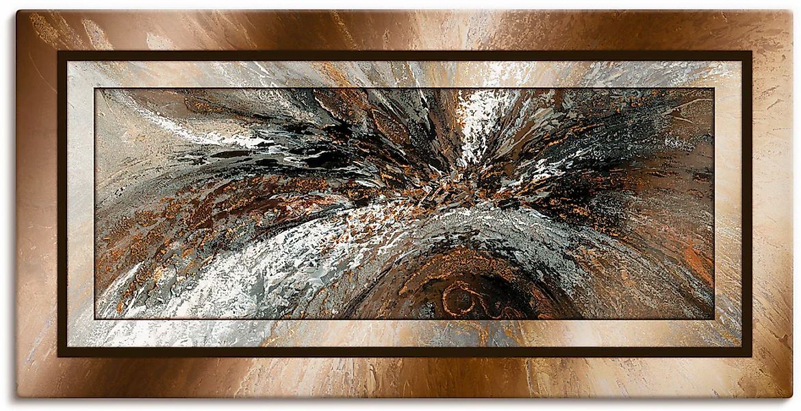 Artland Wandbild "Gold Abstrakt 1" Gegenstandslos 1 Stk. tlg. als Alubild, günstig online kaufen