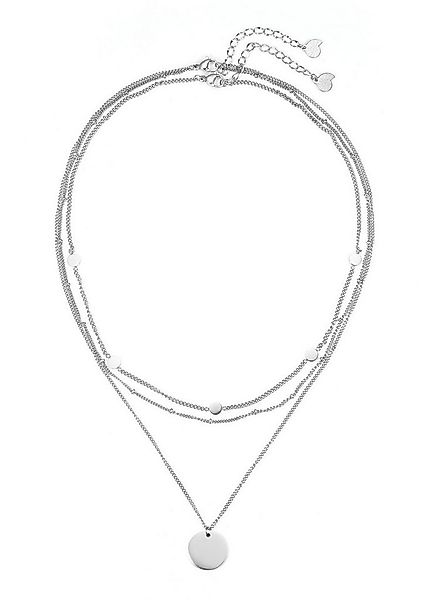 Hey Happiness Collier-Set Geo Plättchen Kette in Set, Layer Edelstahlkette, günstig online kaufen
