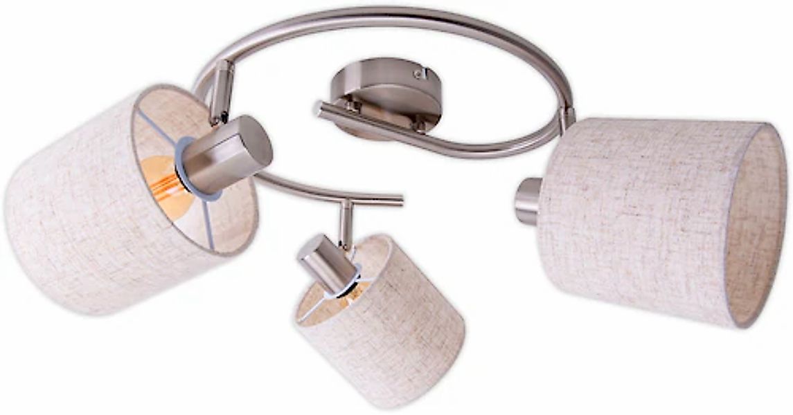 näve Deckenleuchte »Maron« E14 1 Stk. 3er Decken-, Wandleuchte, Rondell, Sp günstig online kaufen