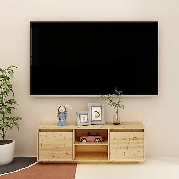 Tv-schrank 110x30x40 Cm Massivholz Tanne günstig online kaufen