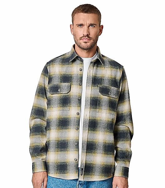 CASAMODA Langarmhemd "CASAMODA Hemdjacke kariert" günstig online kaufen