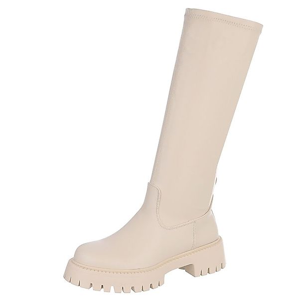 Ital-Design Kniehohe Damenstiefel mit bequemer Sohle günstig online kaufen