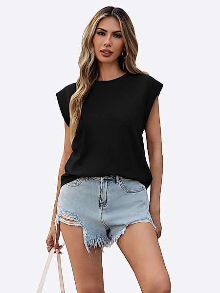 Imily Bela T-Shirt Damen Lässiges BasicTop mit kurzen Ärmeln (Packung, 1-tl günstig online kaufen