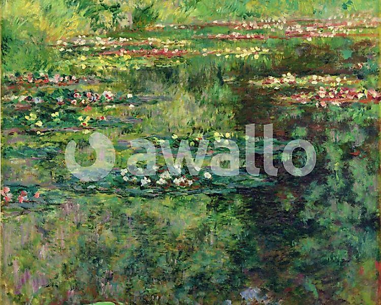 Fototapete "Monets Wasserlilienteich" 2,56x2,50 m / Strukturvlies Klassik günstig online kaufen