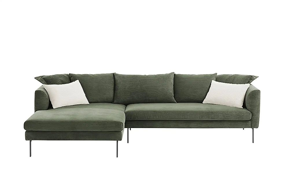 Gray & Jones Ecksofa aus Cord Tierra Fuego ¦ grün ¦ Maße (cm): B: 284 T: 17 günstig online kaufen
