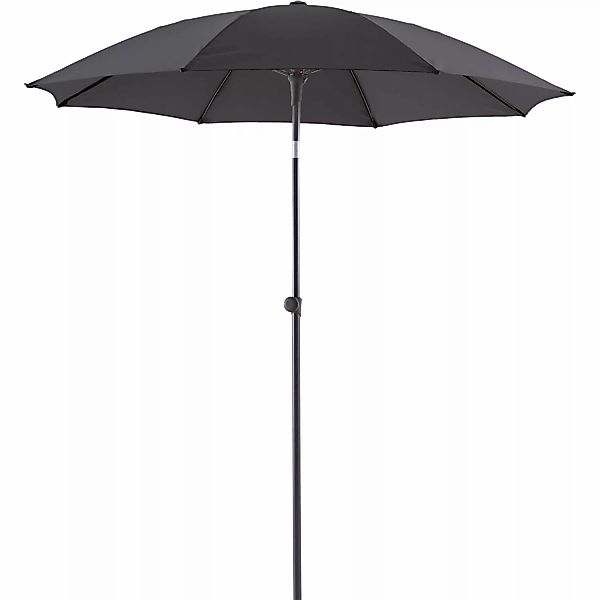 Marktschirm Ø 200 cm Anthrazit mit Neigungsfunktion günstig online kaufen