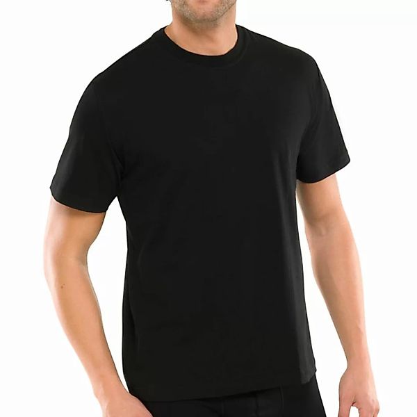 Schiesser T-Shirt (2-tlg) mit Rundhals-Ausschnitt, formstabil, verstärkte H günstig online kaufen