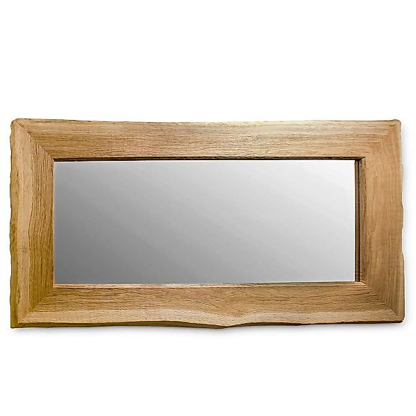 UNIKAT Wand-Spiegel mit Rahmen aus Wildeiche B/H/T ca: 150/80/4cm günstig online kaufen
