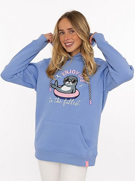 Zwillingsherz Hoodie "Seepferdchen Cowbody" mit Stickerei, Kapuze, Fronttas günstig online kaufen